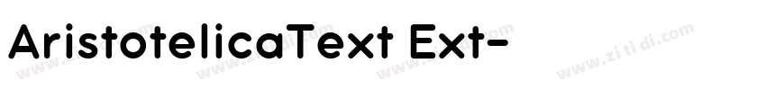 AristotelicaText Ext字体转换